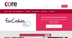 Desktop Screenshot of corecharity.org.uk